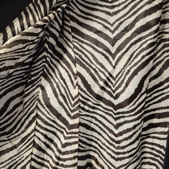 Vintage The Limited Womens Leather Black Fitted Jacket XS Zebra stripe lining - Picture 3 of 13